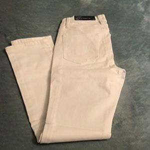 Talbots wht high waist straight leg jean 0P NWT